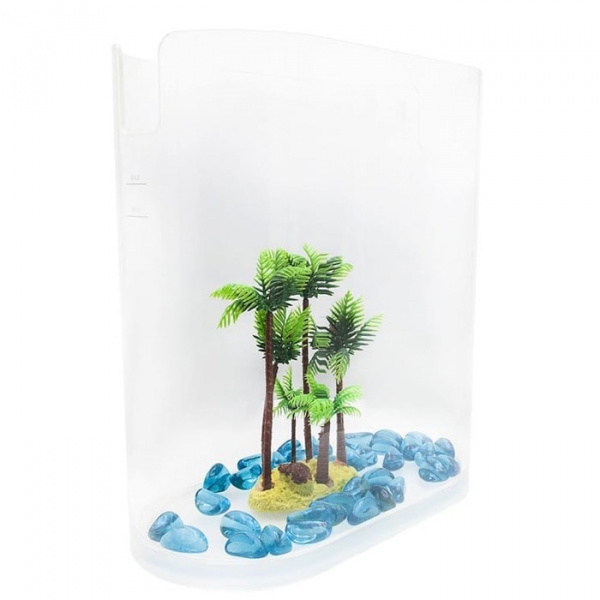 Аквариум Xiaomi Geometry Amphibious Ecological Fish Tank Separable Humidifier (розовый)