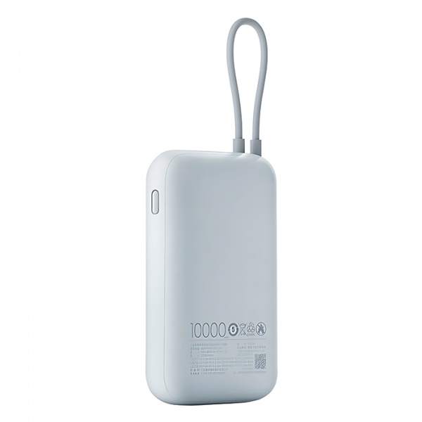 Внешний аккумулятор Xiaomi Power Bank With Cable USB-C Pocket Version 10000 mAh (голубой)
