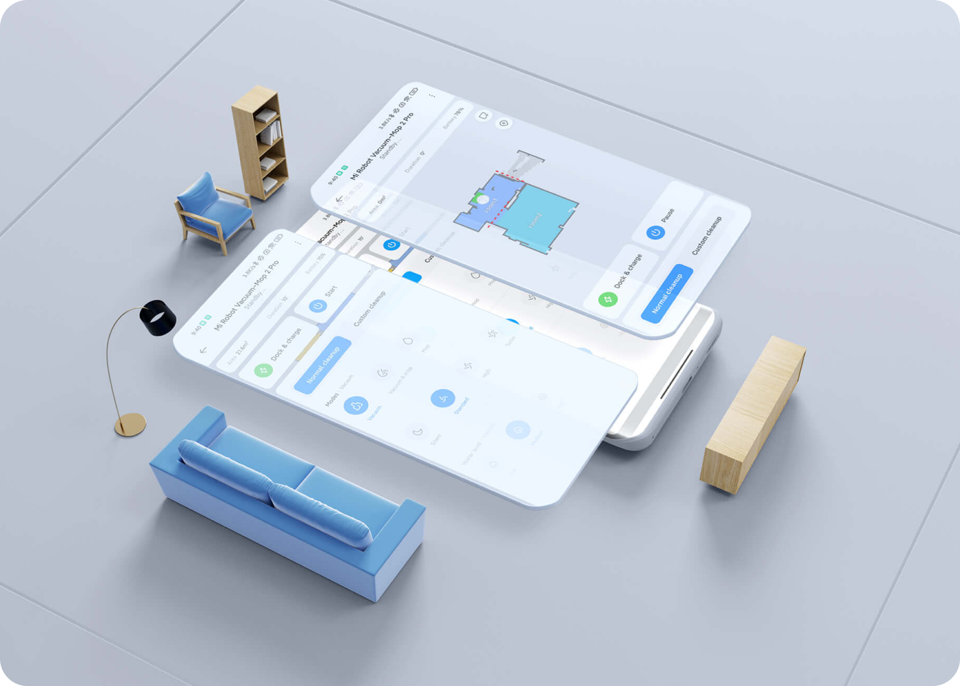Купить робот-пылесос Xiaomi Mijia Robot Vacuum Mop 2 Pro Plus в Москве