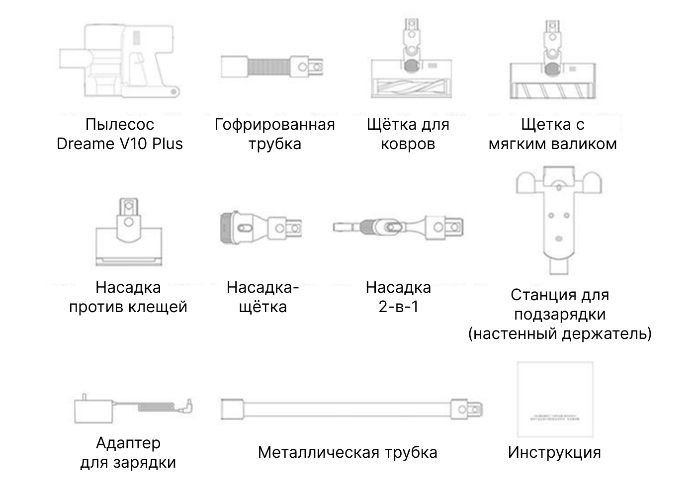 комплектация xiaomi dreame v10 plus комплектация xiaomi dreame v10 plus
