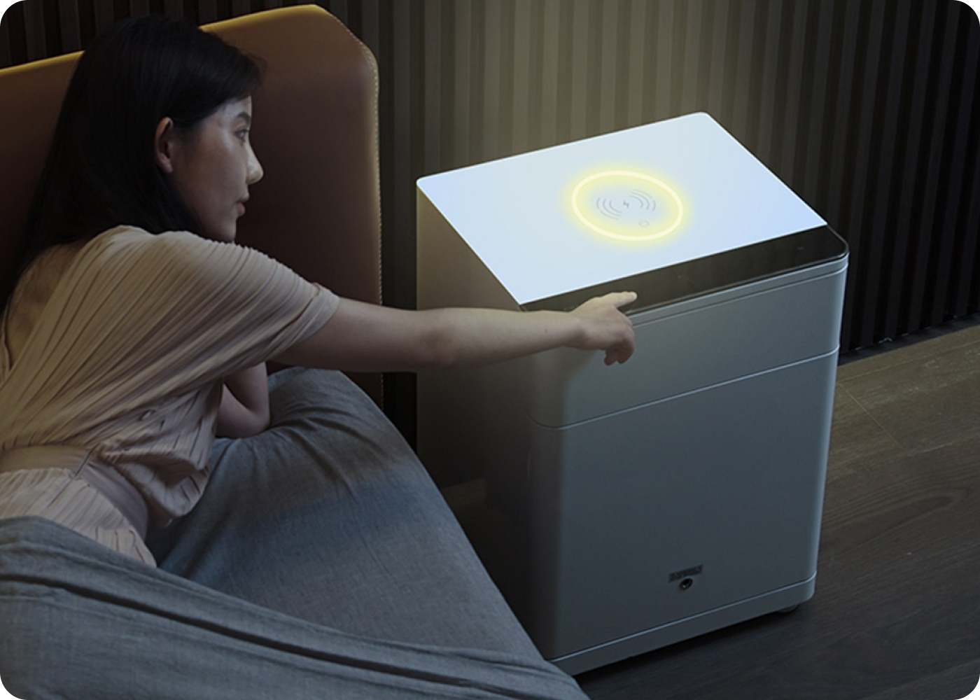 сейф со сканером отпечатков пальцев xiaomi crmcr smart safe deposit box two door