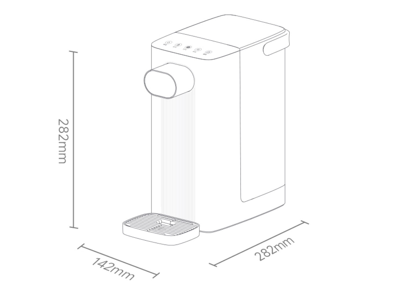термопот xiaomi scishare water heater s2303 размеры