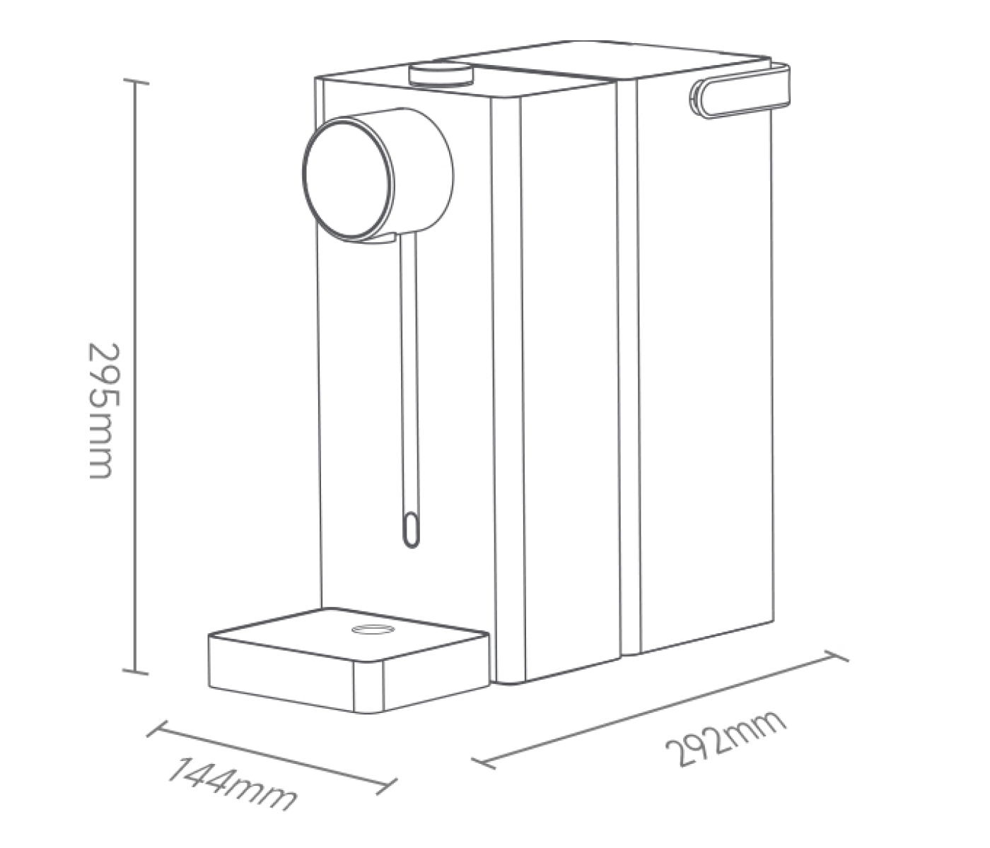 размеры xiaomi scishare water heater s2305
