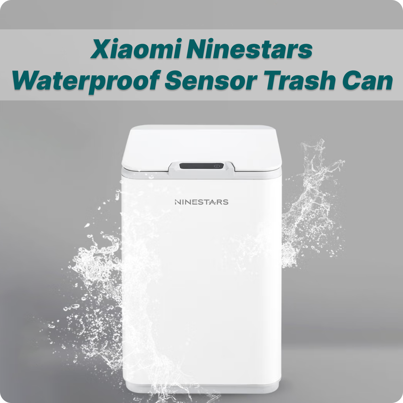 сенсорное ведро для мусора ninestars waterproof sensor trash can сенсорное ведро для мусора ninestars waterproof sensor trash can 10 литров